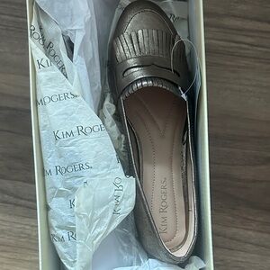Kim Rogers Metallic Brown Loafers